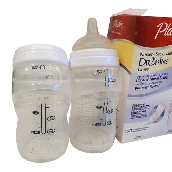Playtex Bottles Playtex Nurser Drop Ins Liners Playtex Drop Ins Bottles Liners - Picture 3 of 15